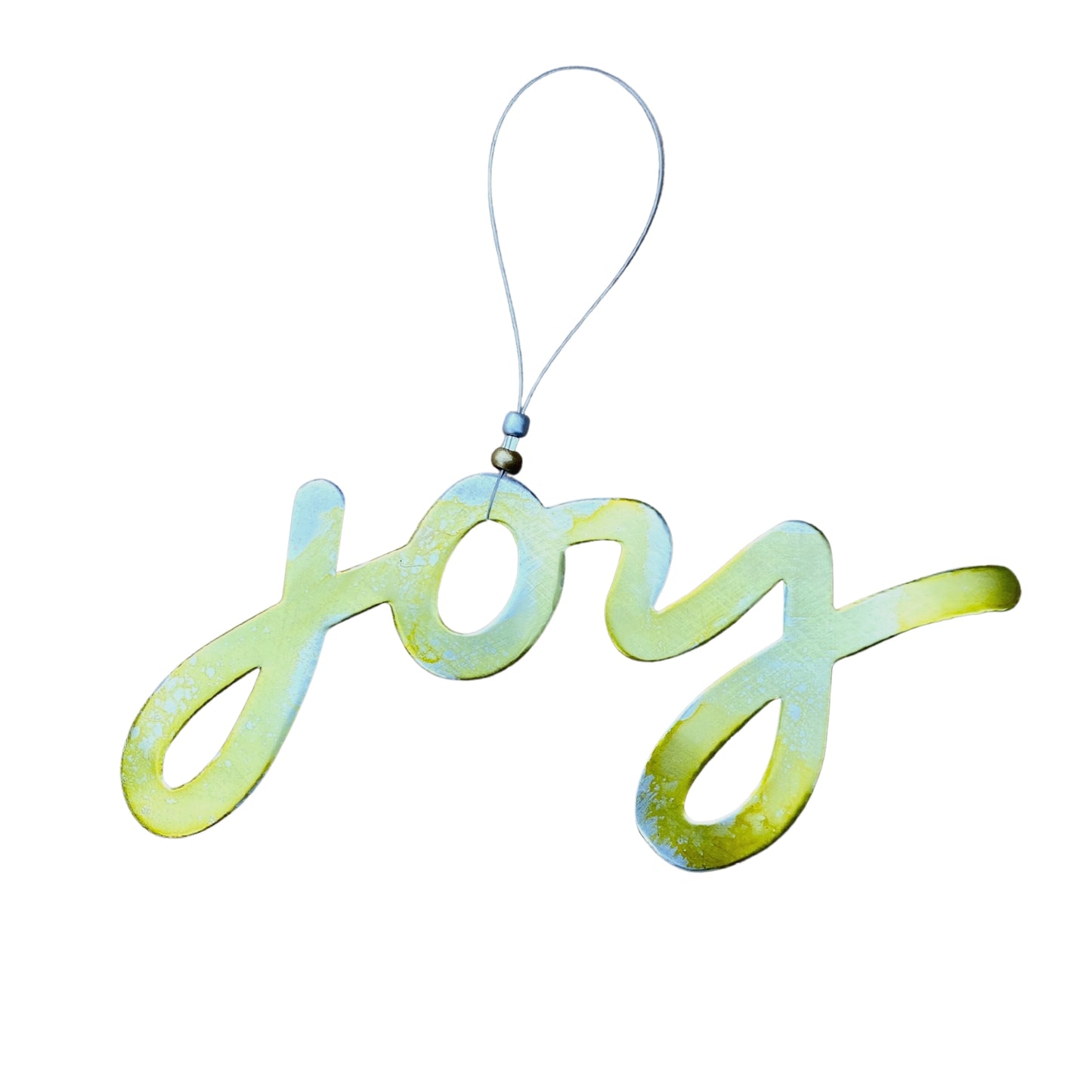 Aluminum Can Ornament - Joy