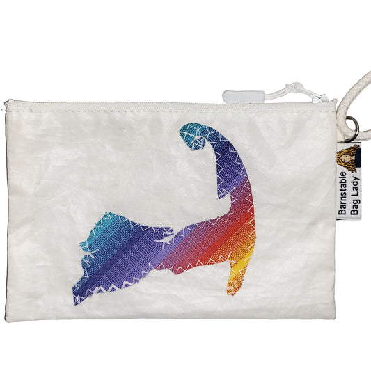 Sailcloth Wristlet - Rainbow Cape Cod