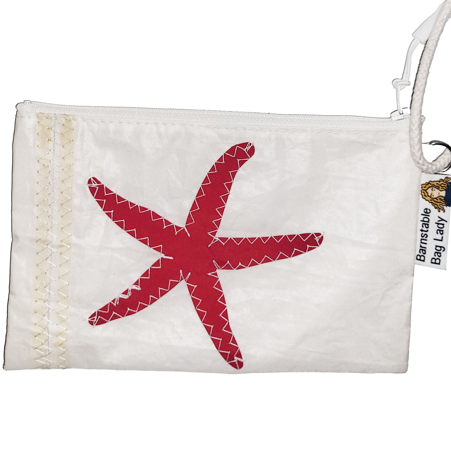 Sailcloth Wristlet - Red Sea Star 2