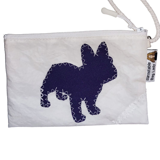 Sailcloth Wristlet - Purple Frenchie