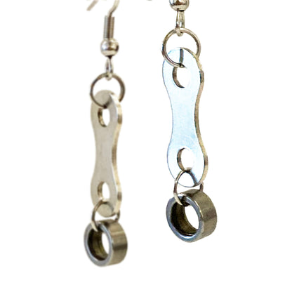 Bike Chain Drip Drop Earrings