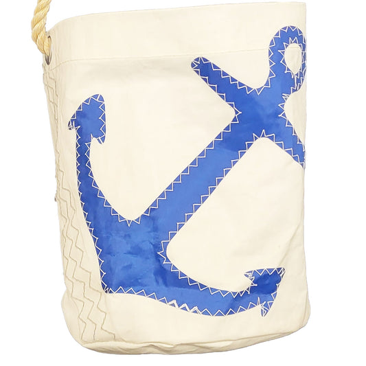 Sailcloth Bucket Bag - Blue Anchor