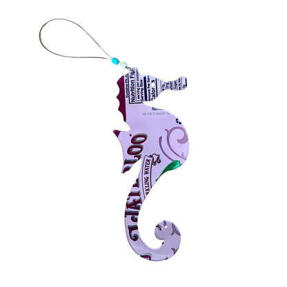 Aluminum Can Ornament - Seahorse