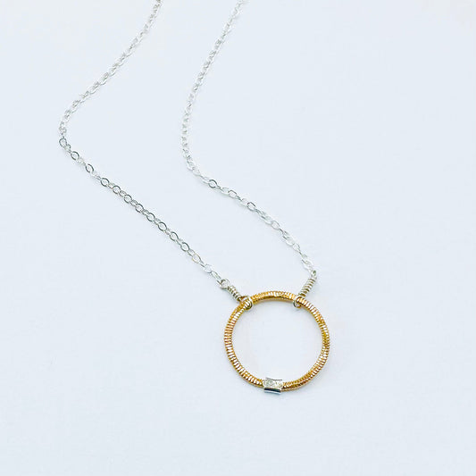 Guitar String Circle Necklace