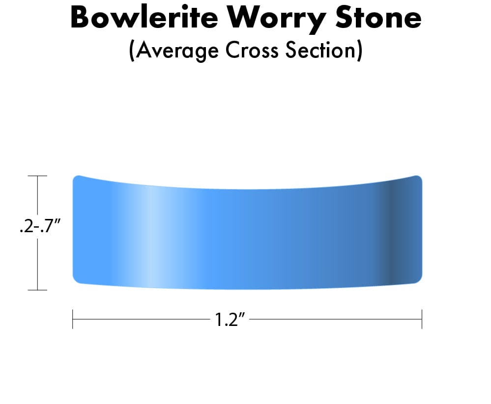 Bowlerite Worry Stone - Ralph (red)