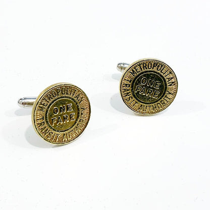 Boston Subway Token Cufflinks