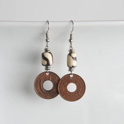 East African Coin Earrings