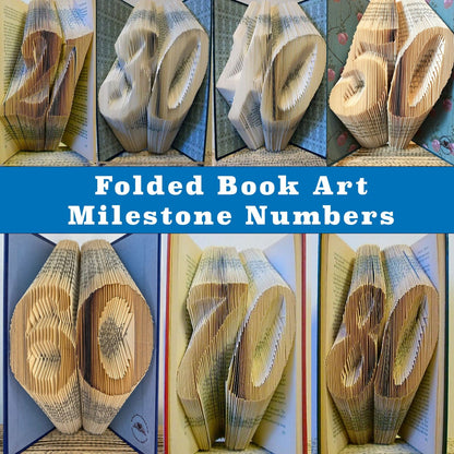 Folded Book Milestone Numbers