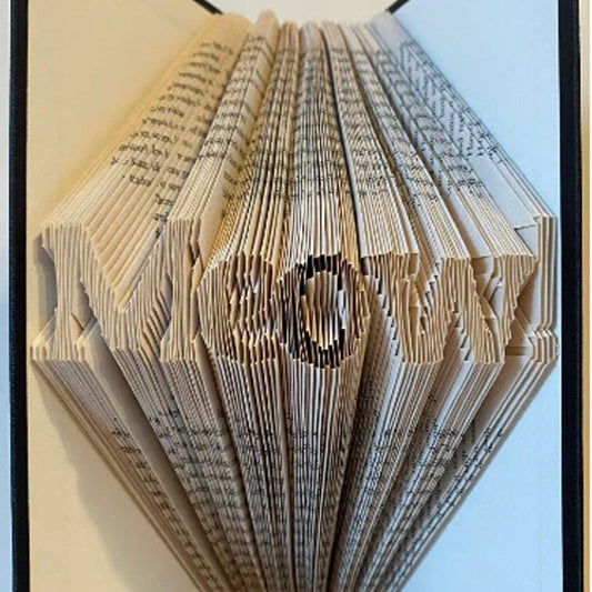 Folded Book Art - Meow!