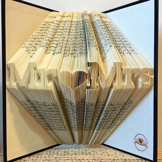 Folded Book Art - Mr♥Mrs