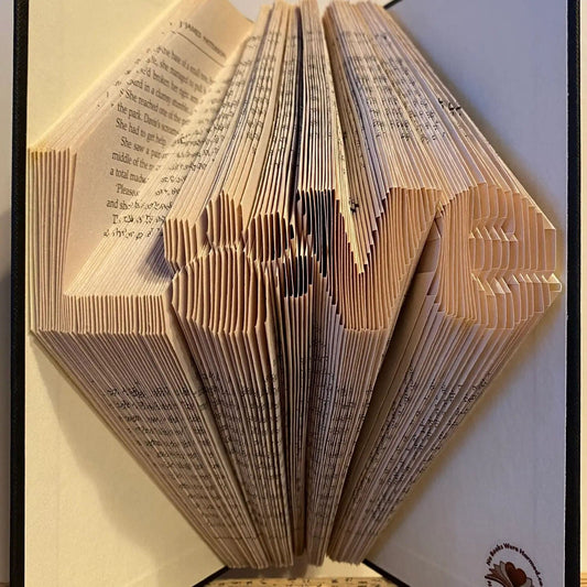 Folded Book Art - Love Paw