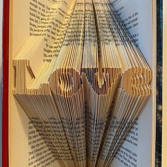 Folded Book Art - Love Mini