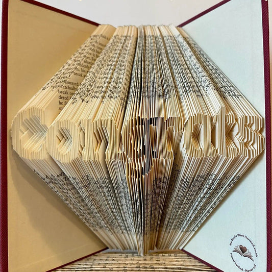 Folded Book Art - Congrats