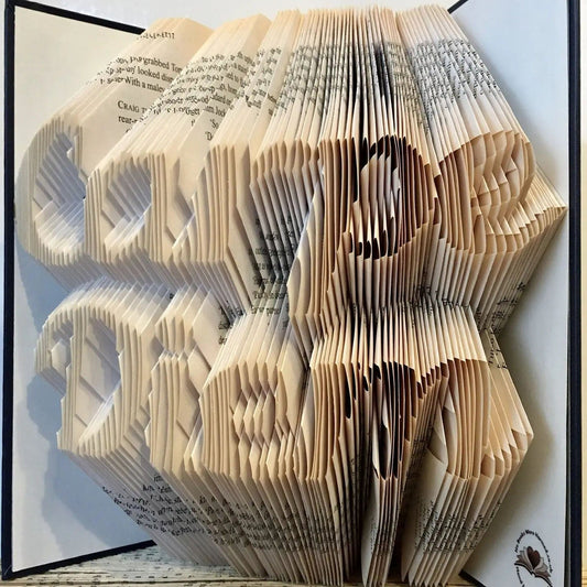 Folded Book Art - Carpe Diem