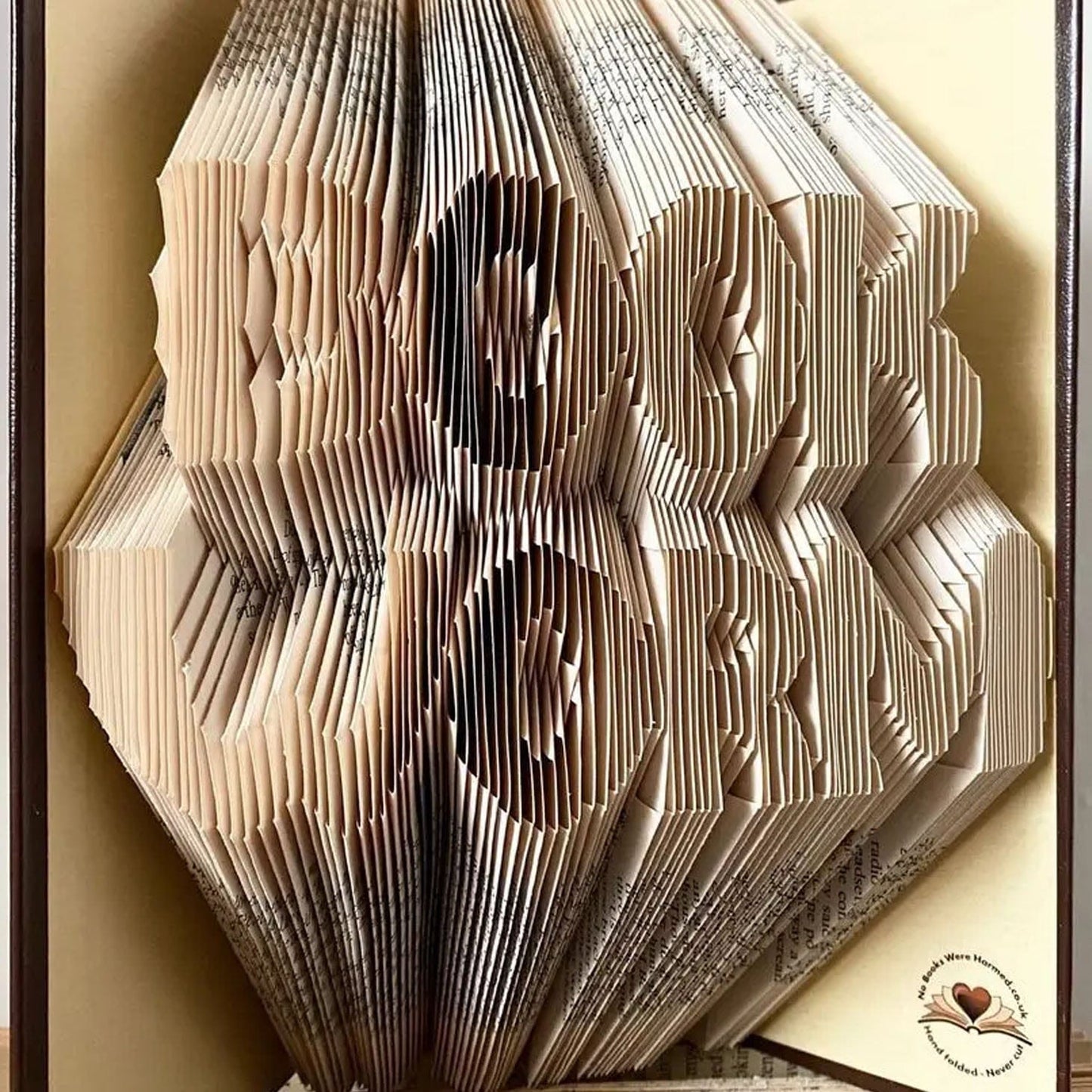 Folded Book Art - Book Worm