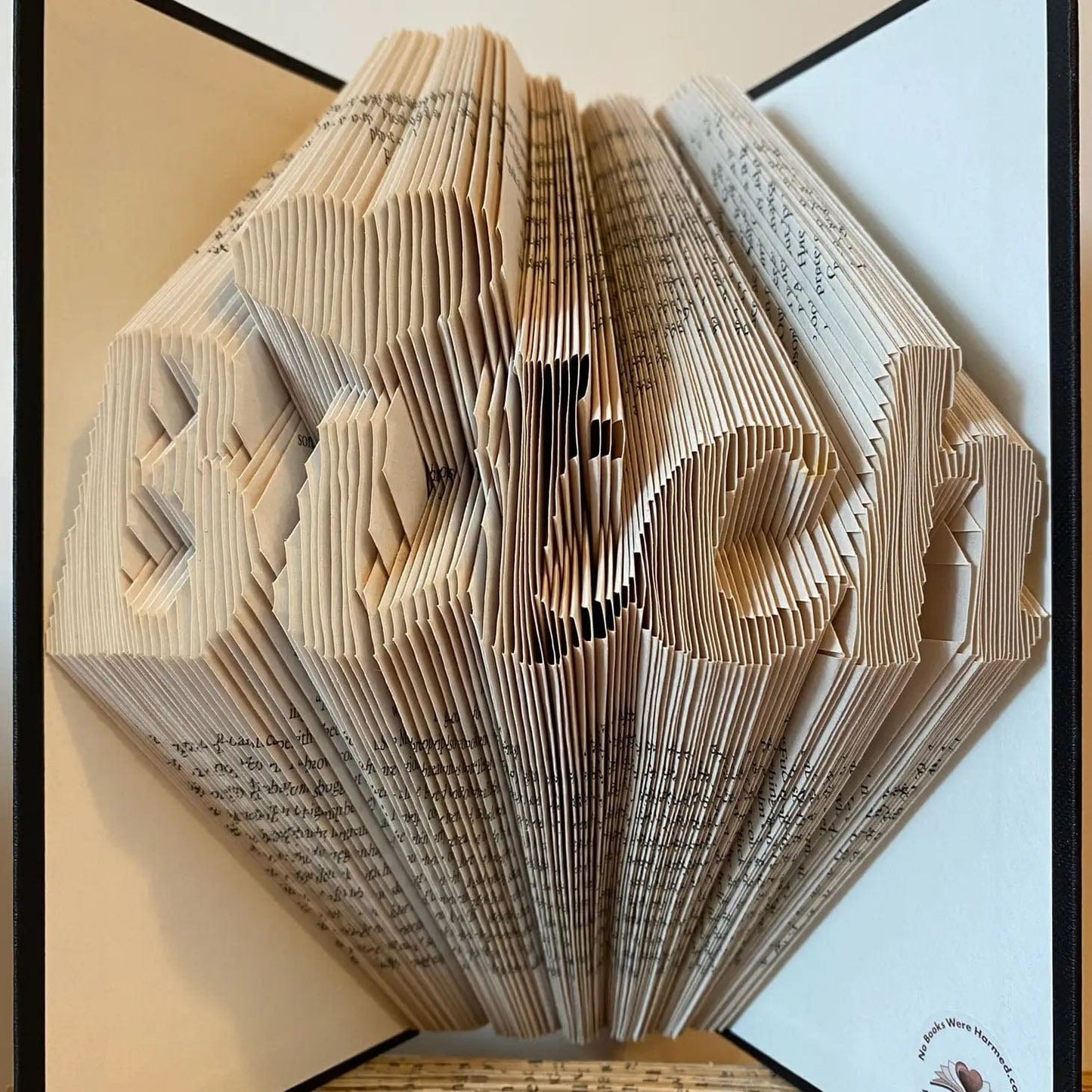Folded Book Art - Bitch