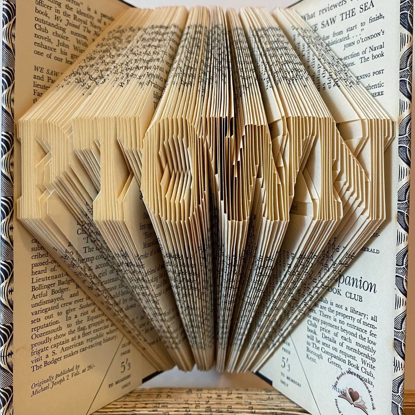 Folded Book Art - PTOWN