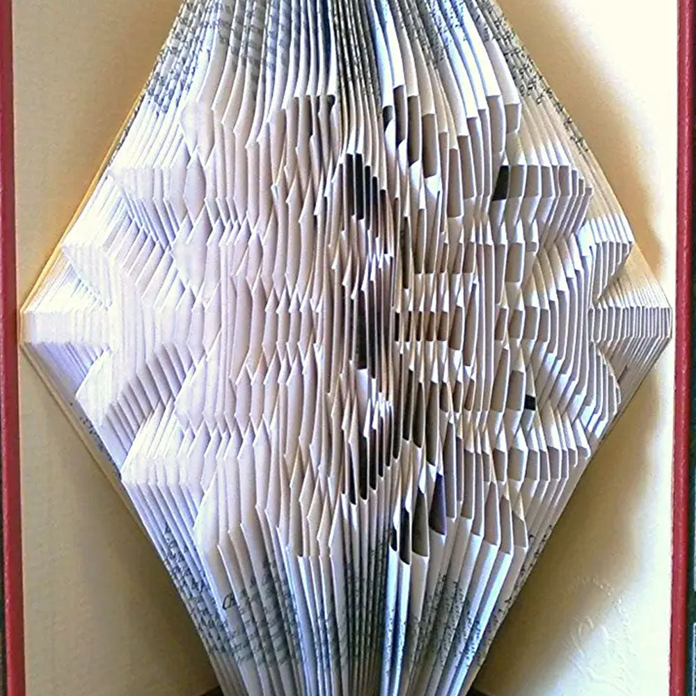 Folded Book Art - Snowflake