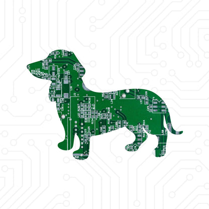 Circuit Board Dog Magnet