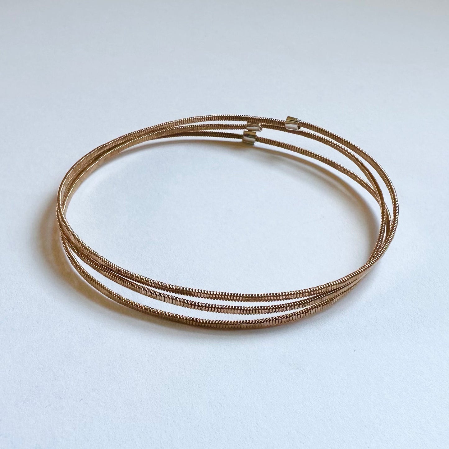 Guitar String Hammered Bangles