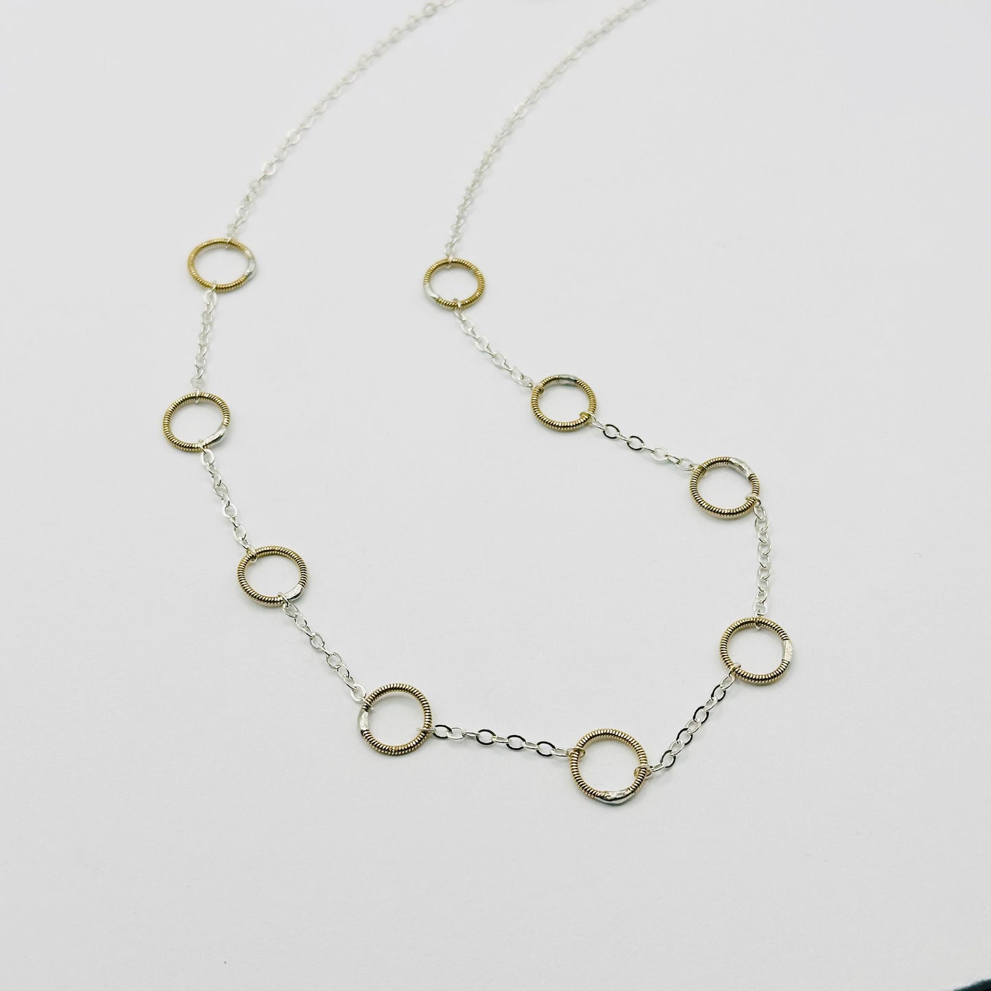 Guitar String Mini Circles Necklace