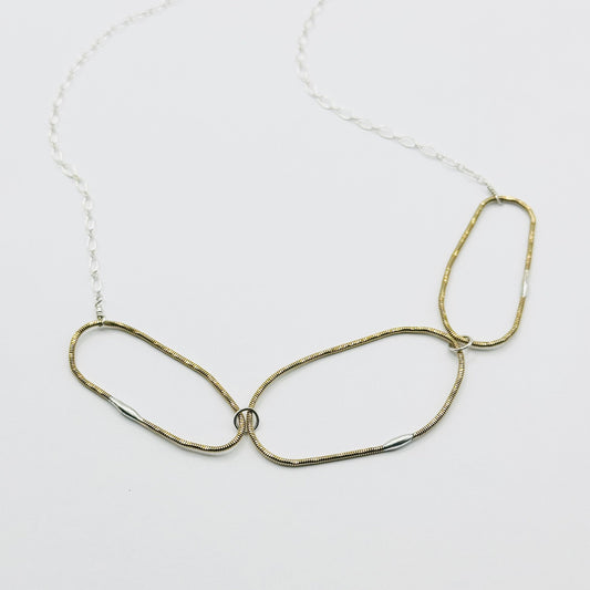 Guitar String Oblong Necklace