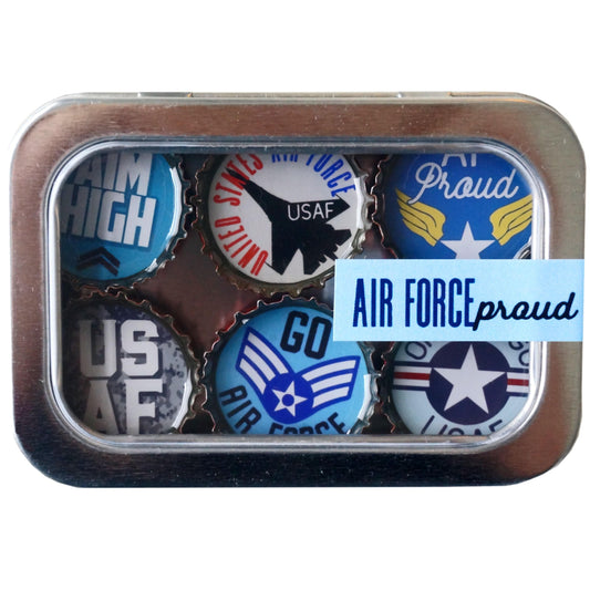 Bottle Cap Magnets - Air Force