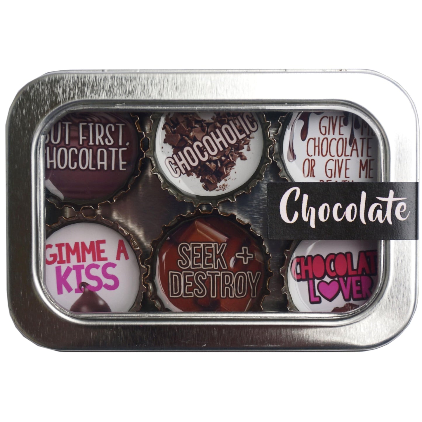 Bottle Cap Magnets - Chocolate