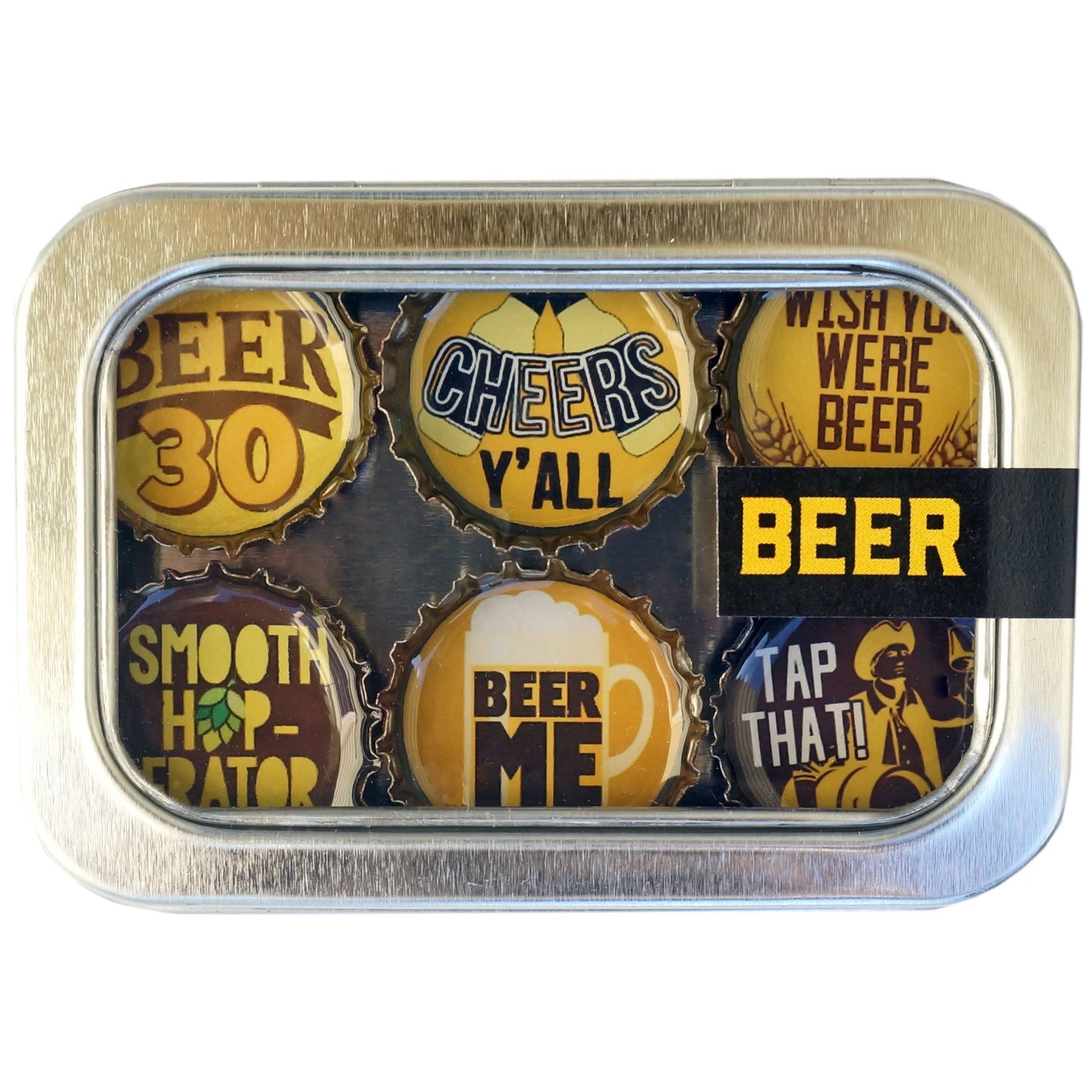 Bottle Cap Magnets - Beer