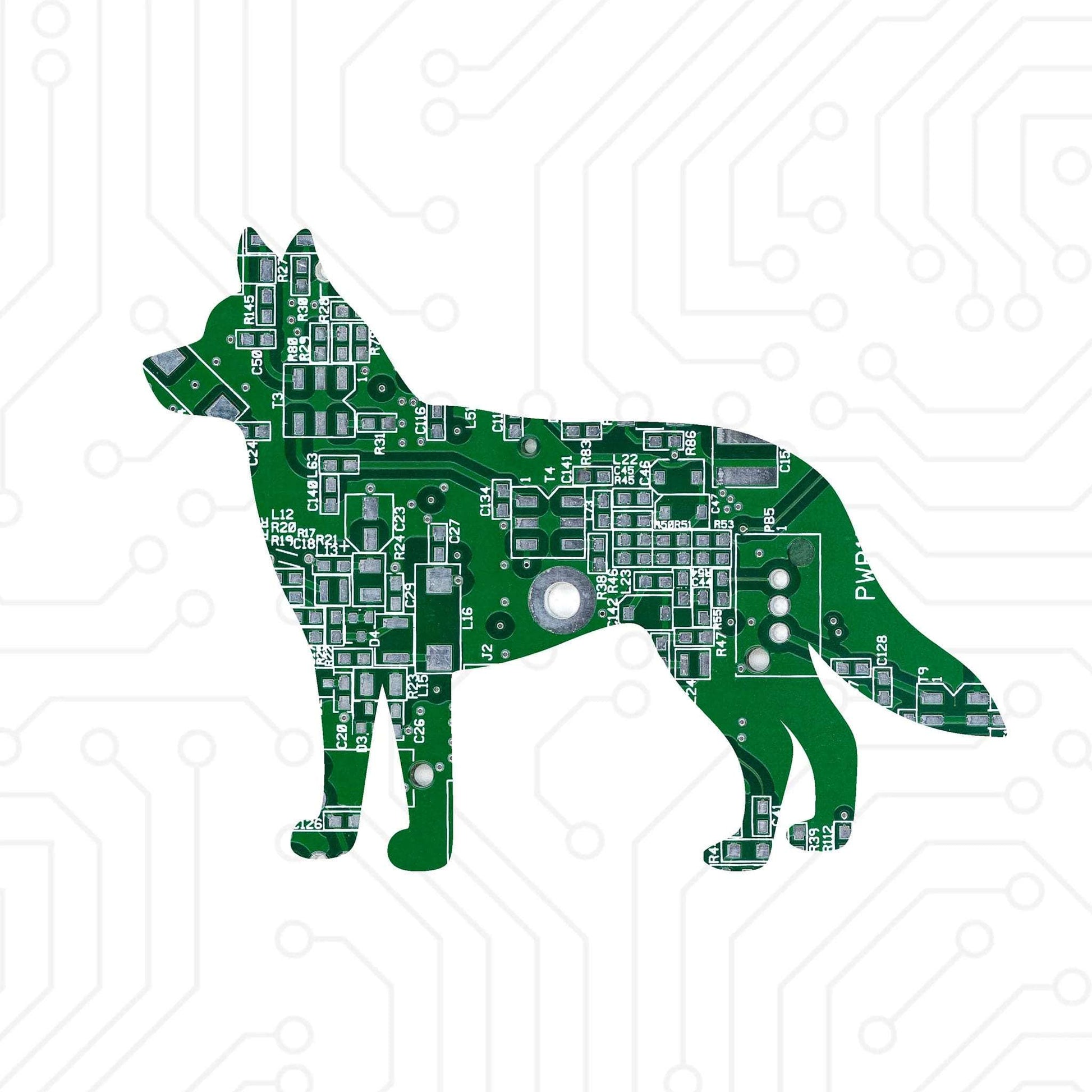 Circuit Board Dog Magnet