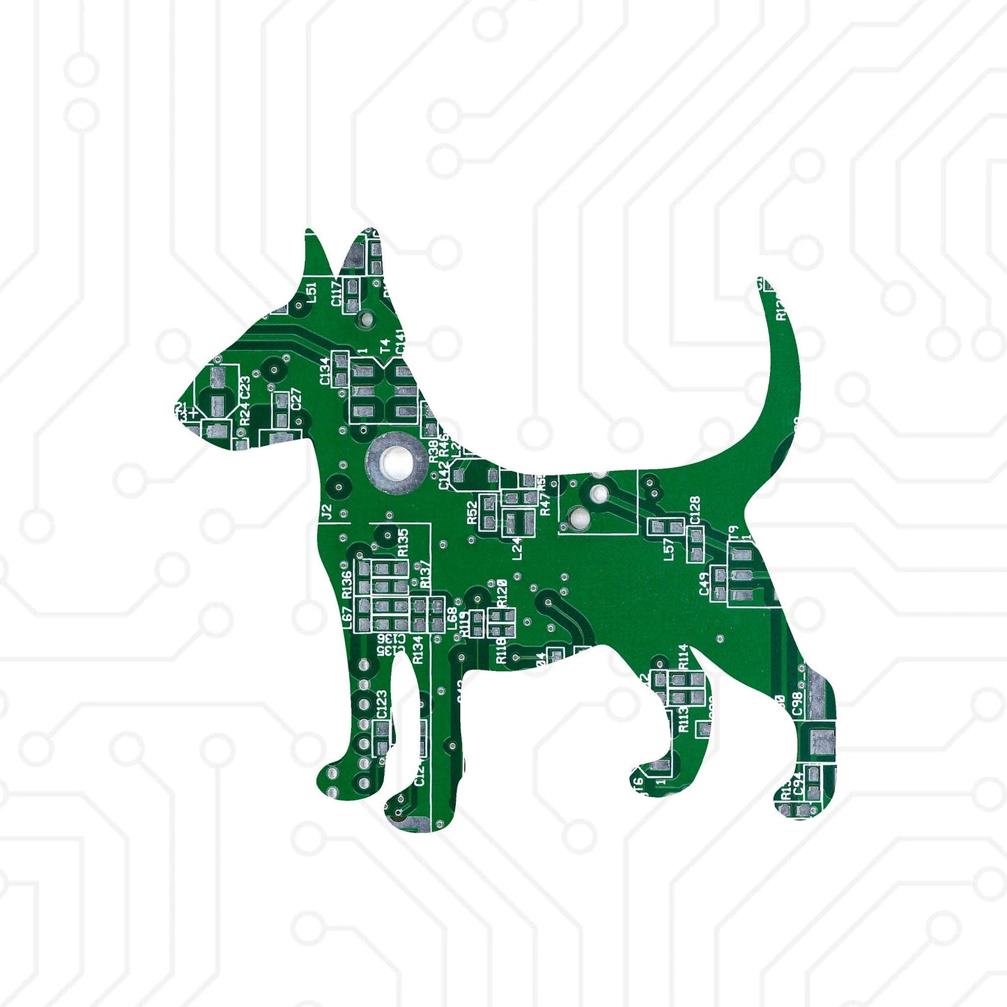 Circuit Board Dog Magnet