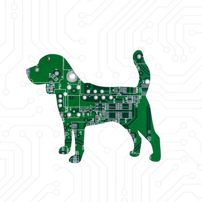 Circuit Board Dog Magnet