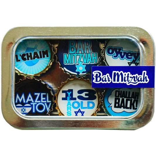 Bottle Cap Magnets - Bar Mitzvah