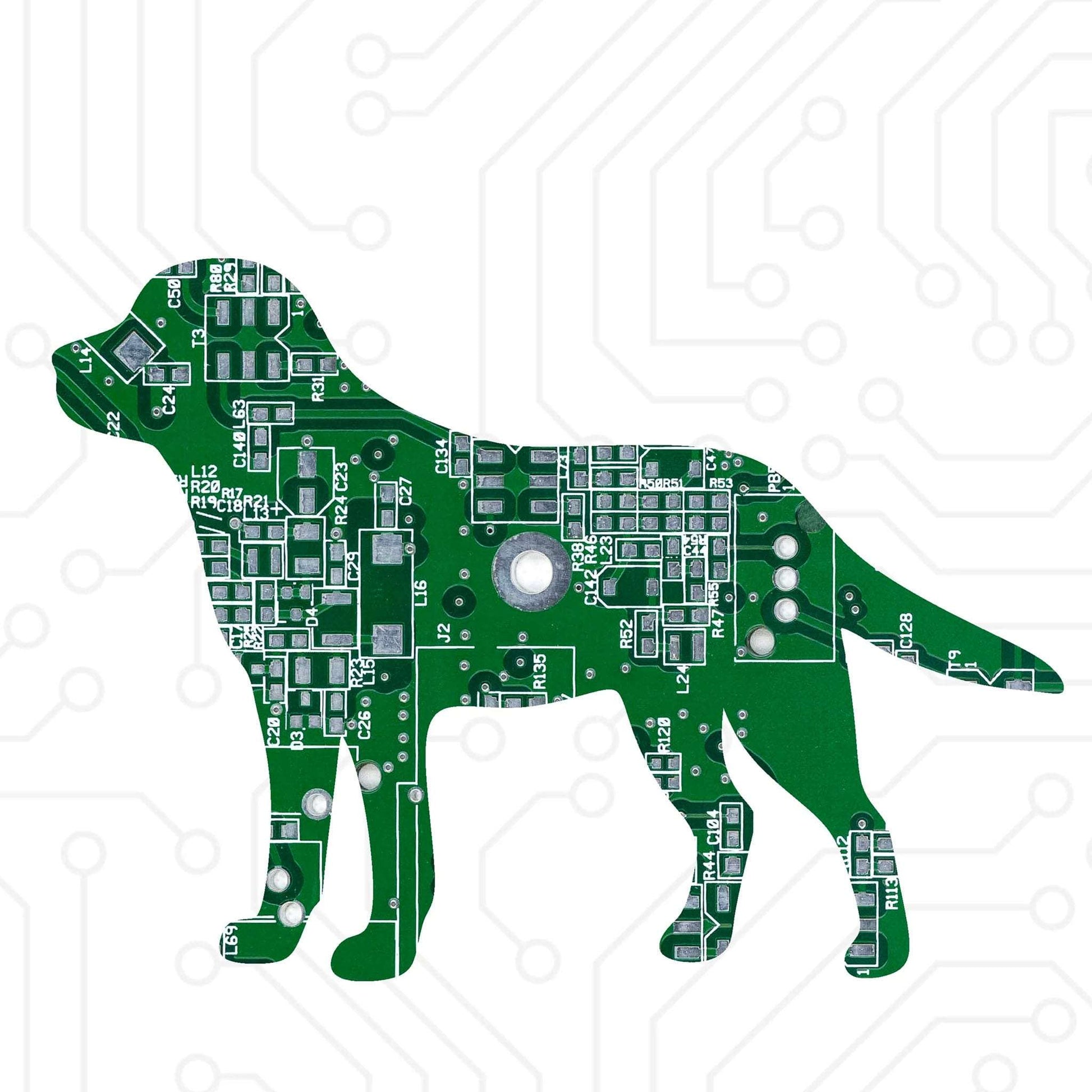 Circuit Board Dog Magnet