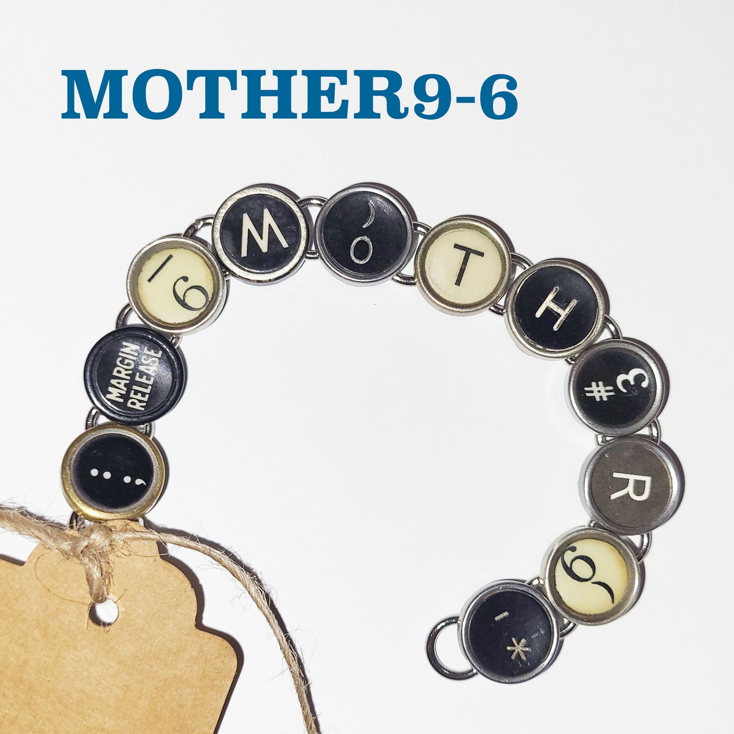 Typewriter Key Bracelet - MOTHER'S DAY