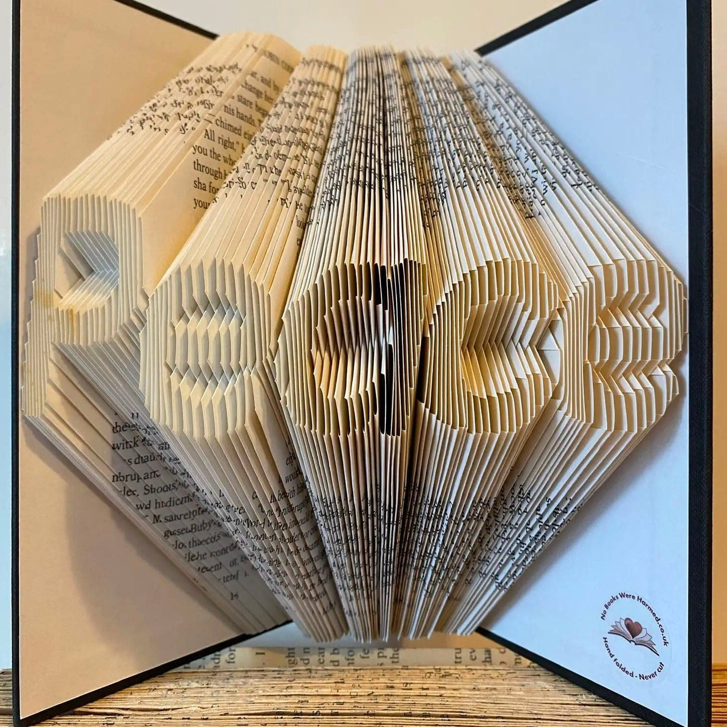 Folded Book Art - Peace
