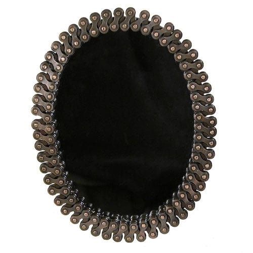 Bicycle Chain Oval Mirror