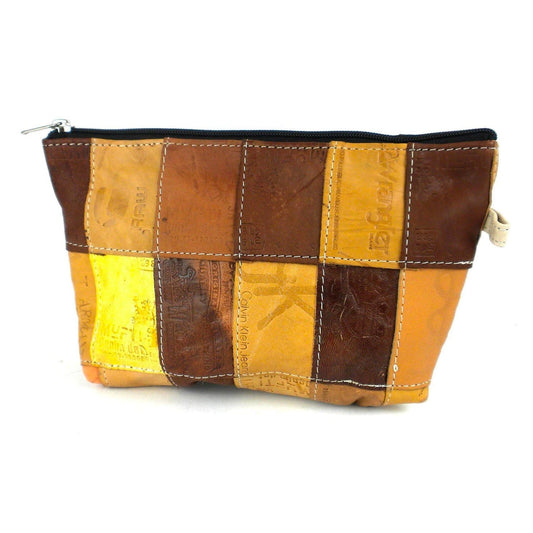 Jean Patch Zipper Pouch