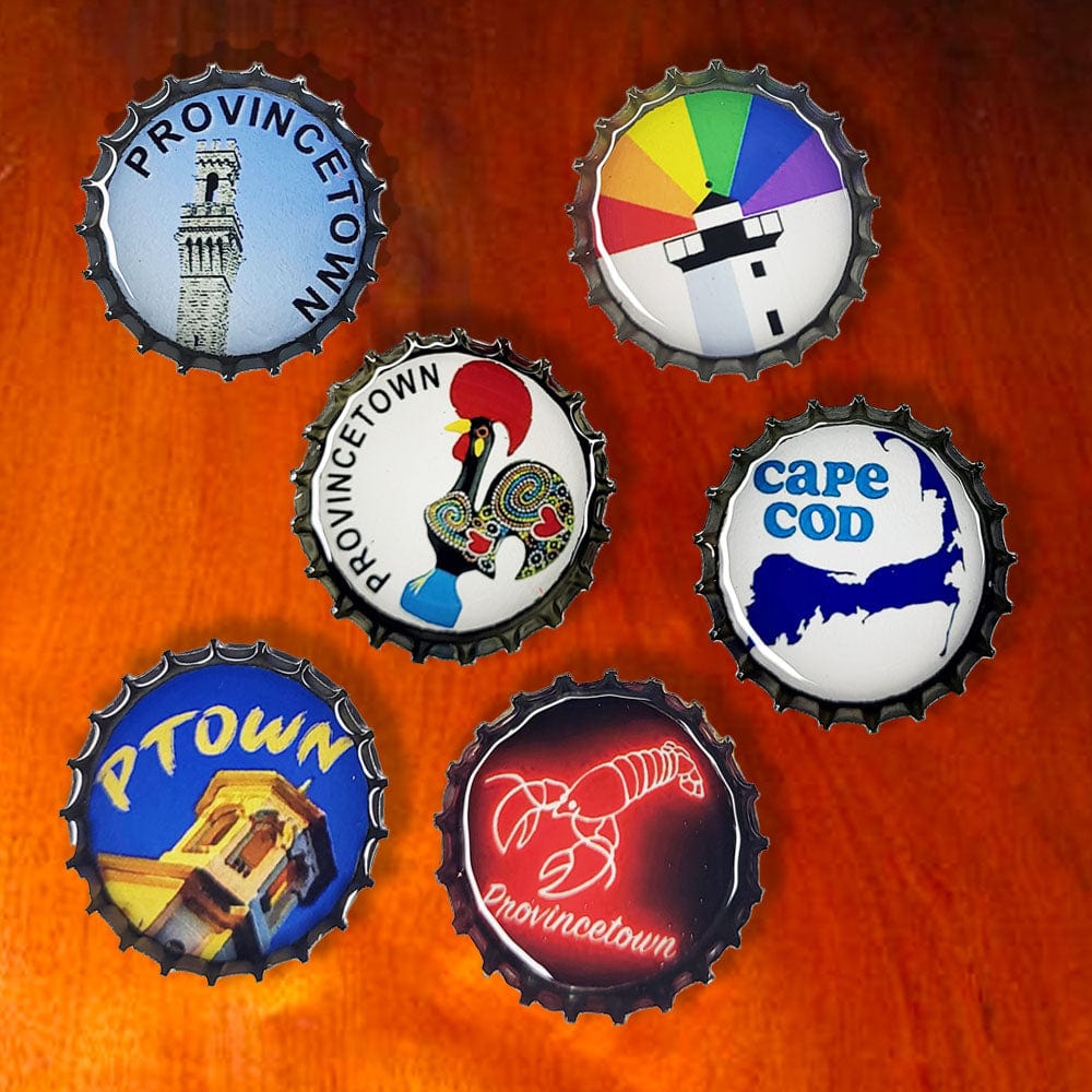 Bottle Cap Magnets - Provincetown