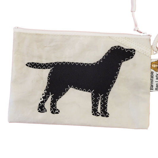 Sailcloth Wristlet - Black Labrador 1