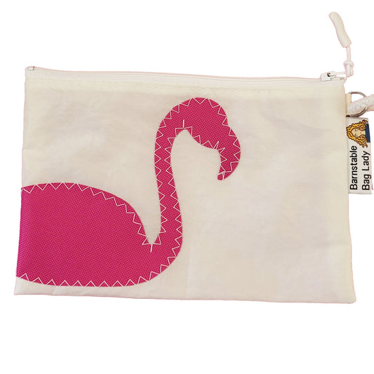 Sailcloth Wristlet - Pink Flamingo