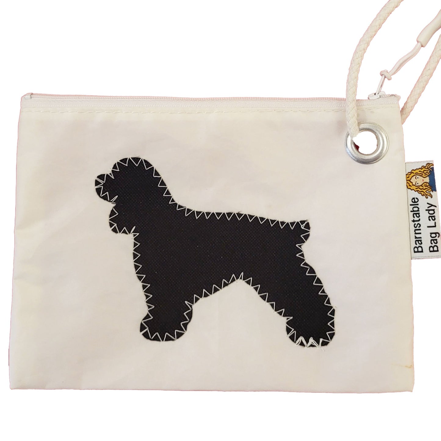 Sailcloth Wristlet - Black Spaniel