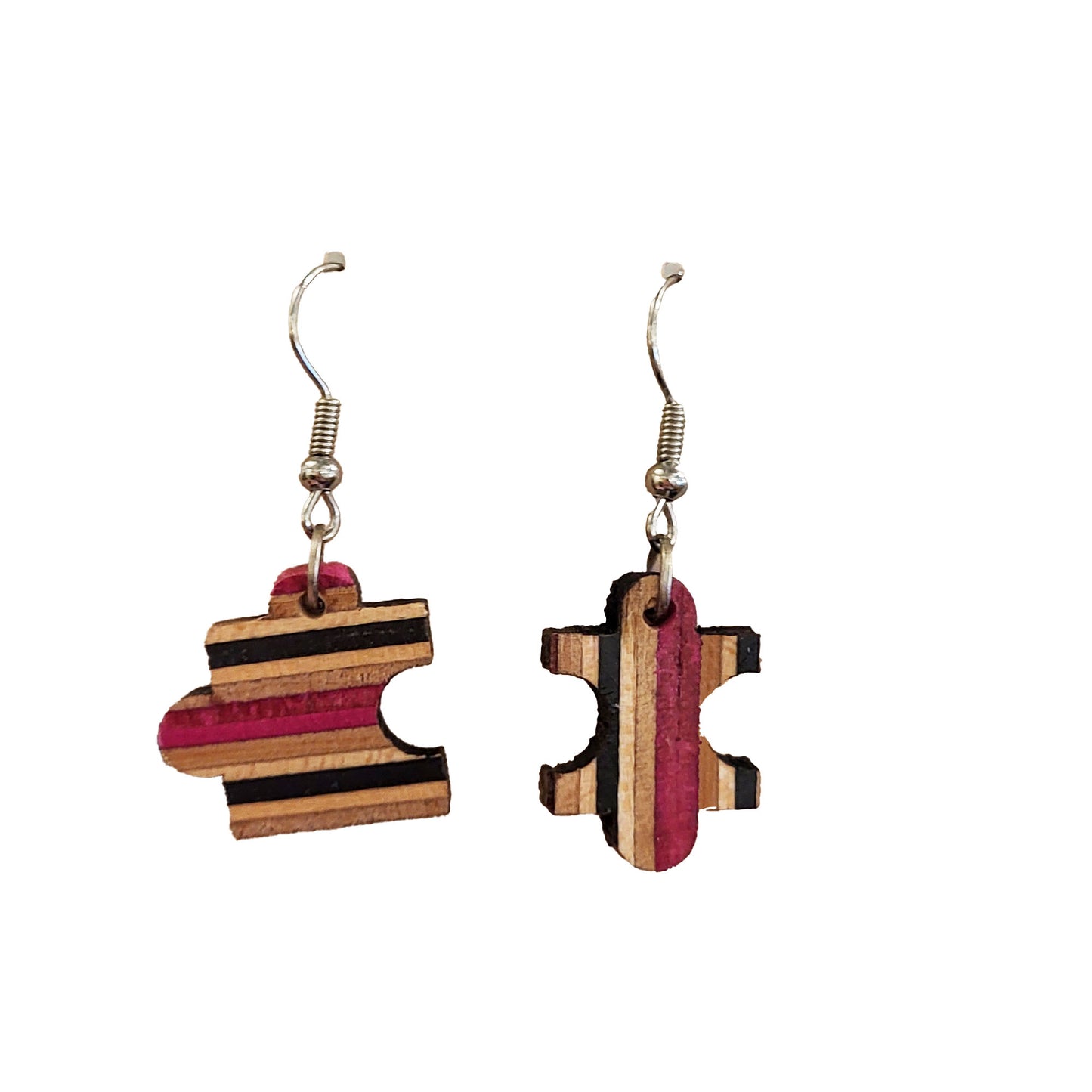 Skateboard Dangle Earrings - Jigsaw