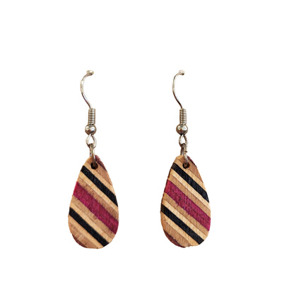 Skateboard Dangle Earrings - Teardrop