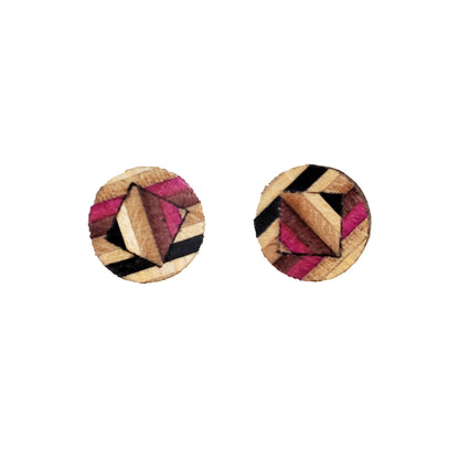 Skateboard Stud Earrings - Round