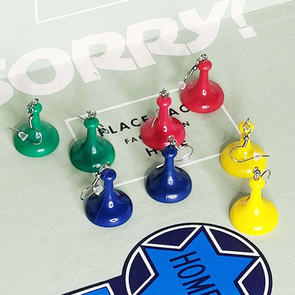 Board Game Earrings - Sorry!