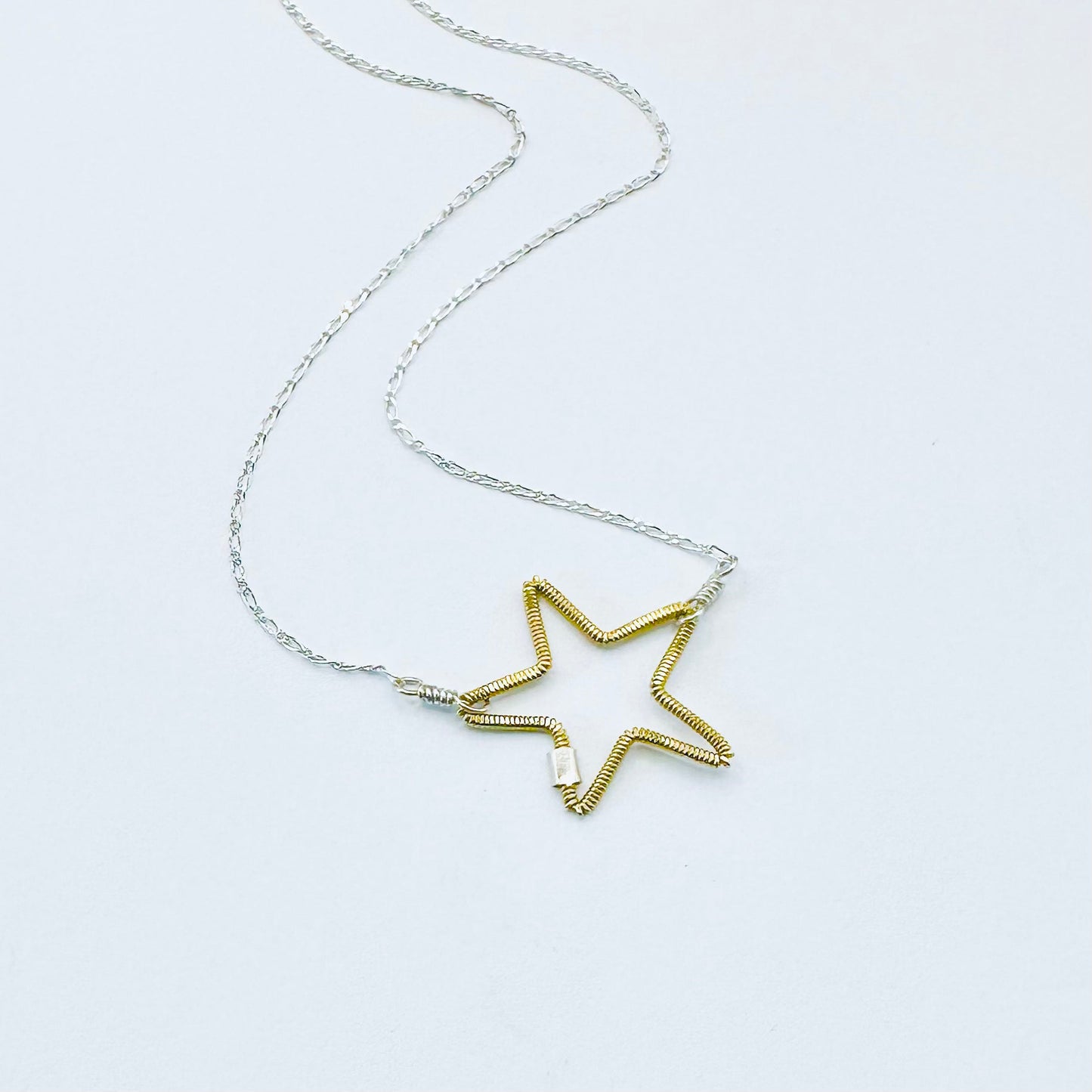 Guitar String Star Necklace