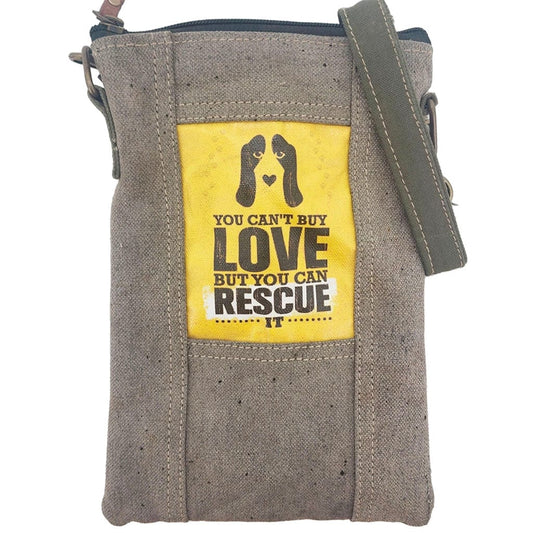 Military Tent Small Crossbody Bag - You Can't Buy Love