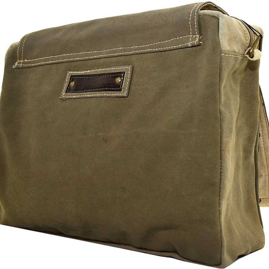 Military Tent Messenger Bag Plain