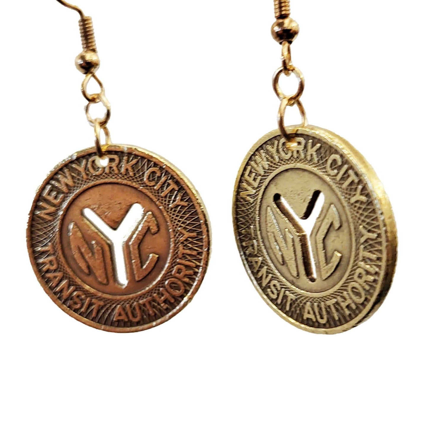 New York Subway Token Earrings